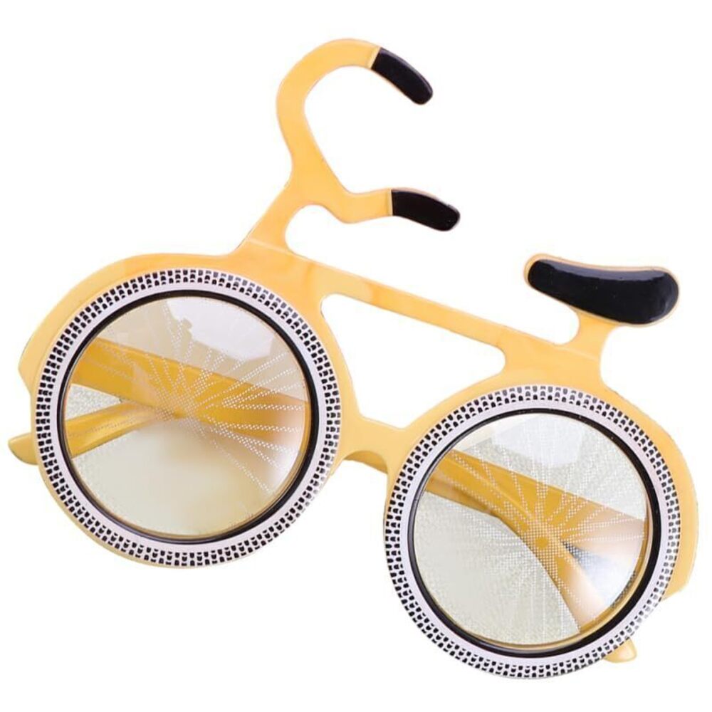 8610 4 Pairs Bicycle Glasses Festival Eyeglasses Masquerade Party Funny